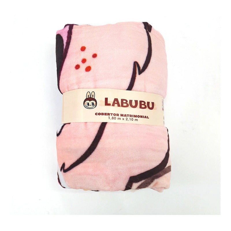 Cobertor Ligero Super Suave Matrimonial Diseños Providencia® Labubú Amigos 850 G Multicolor