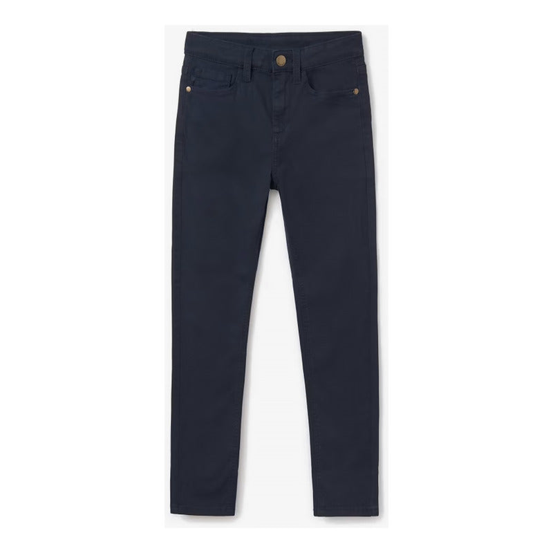 Pantalón Entallado Para Niño Mod.582 Marca Mayoral® Azul Marino Liso 10