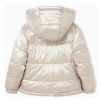 Chamarra Para Niña Reversible  Mod.7482 Marca Mayoral® Oro Rosado 16 Lisa