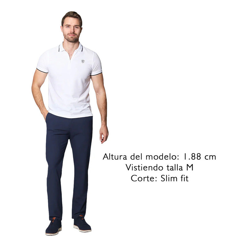 Playera Polo Para Hombre Mod. A41413 Marca Bobois®