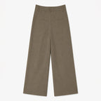 Pantalon Formal Holgado Para Mujer Mod. Pg00671 Ferriano® Marrón Claro Lisa G