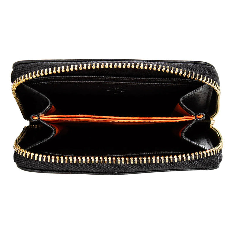 Cartera Monedero Con Cierre Para Dama M.ji620 Jaime Ibiza® Negro Liso