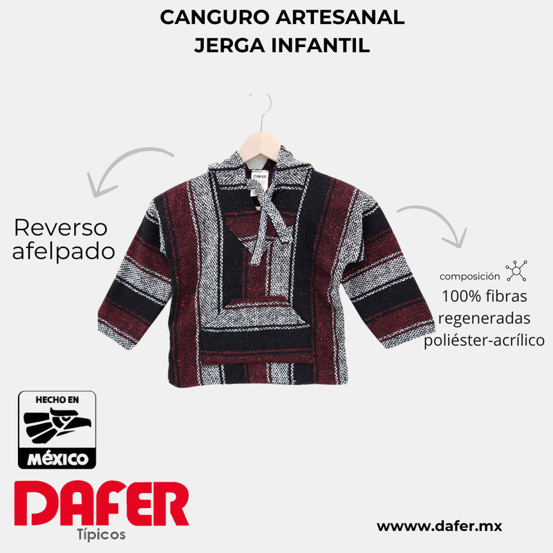 Sudadera Canguro Artesanal De Jerga Infantil