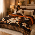 Edredón Jumbo De Borrega King Size 2.30mx2.40m Providencia® Carmen Multicolor