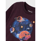 Playera Casual Para Niño Mod.4002 Ciruela Marca Mayoral® Ciruela Universo 3 Años Lisa