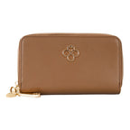 Cartera Chica Con Doble Cierre Mod. Ji 621 Jaime Ibiza® Caramelo Liso