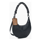 Bolso Ovalado Mediano Con Relieves 26saxpbc/2000 Desigual® Negro Relieves Níquel