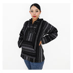 Suéter Poncho Canguro Artesanal Hoodie Acrilico Colores
