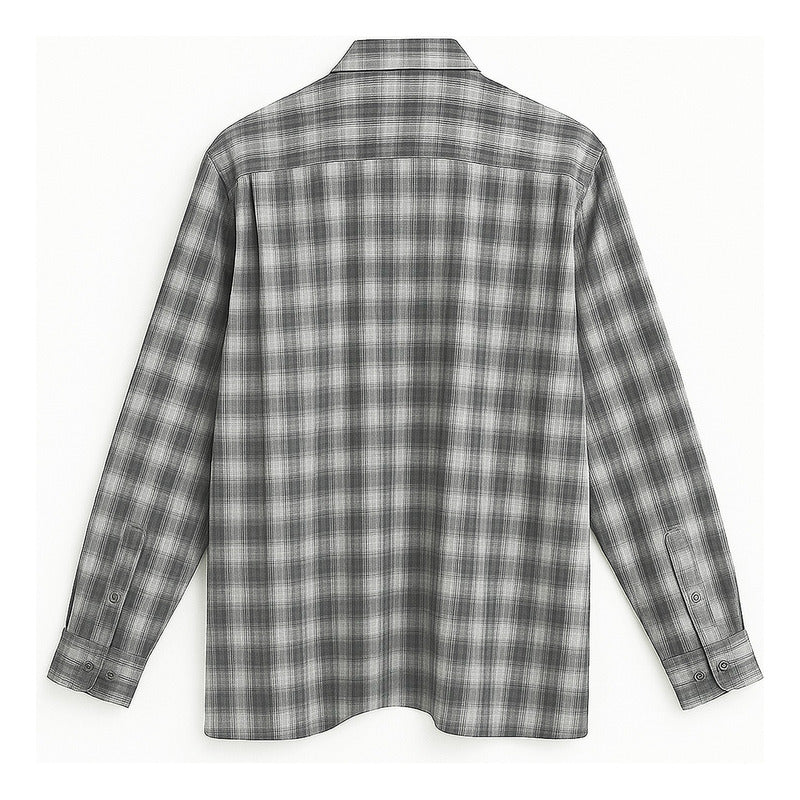 Camisa De Caballero Mod.12420 Monsieur® By Manchester. Gris Geométrico Ch