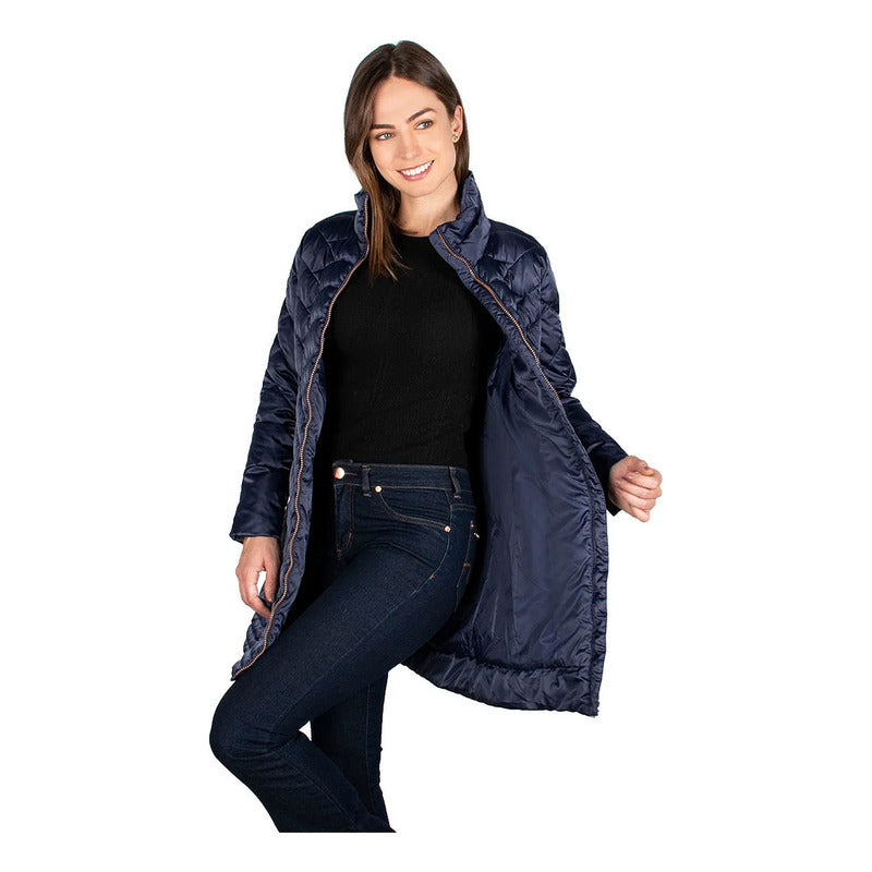 Chamarra Larga Capitonada Para Mujer Mod. Dw83 Greenlander®