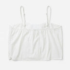 Blusa Top De Tirantes Con Flor Desmontable Al2107 Julys® Blanco Lisa Ch