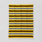 Falsa Artesanal 1.90m X 1.20m Cobija Multiusos Mexicana Geométrico 1 Kg Amarillo