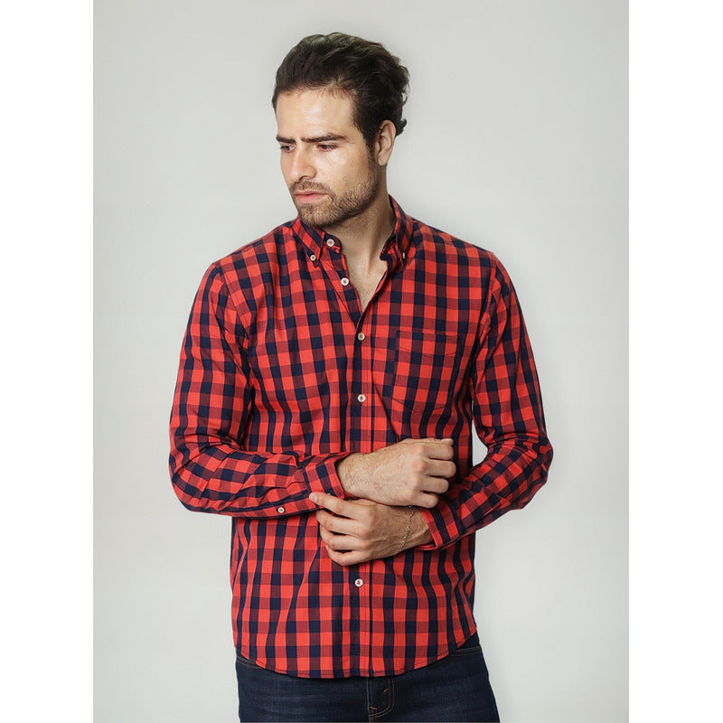Camisa Para Hombre Manga Larga Mod. B4520 Marca Bobois®