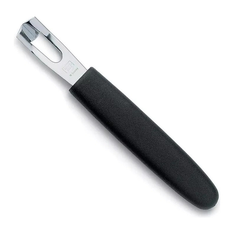 Rallador, Decorador De Limón Mango Negro Victorinox 5.3403 Color Plateado