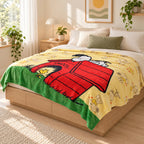 Cobertor Ligero Super Suave Matrimonial Diseños Providencia® Snoopy 850 G Multicolor