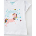 Blusa Para Niña Mod.unicornio Marca Losan®