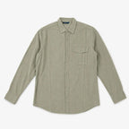 Camisa Lino Regular Fit Para Hombre Mod. Le2604 Roosevelt® Olivo Lisa M