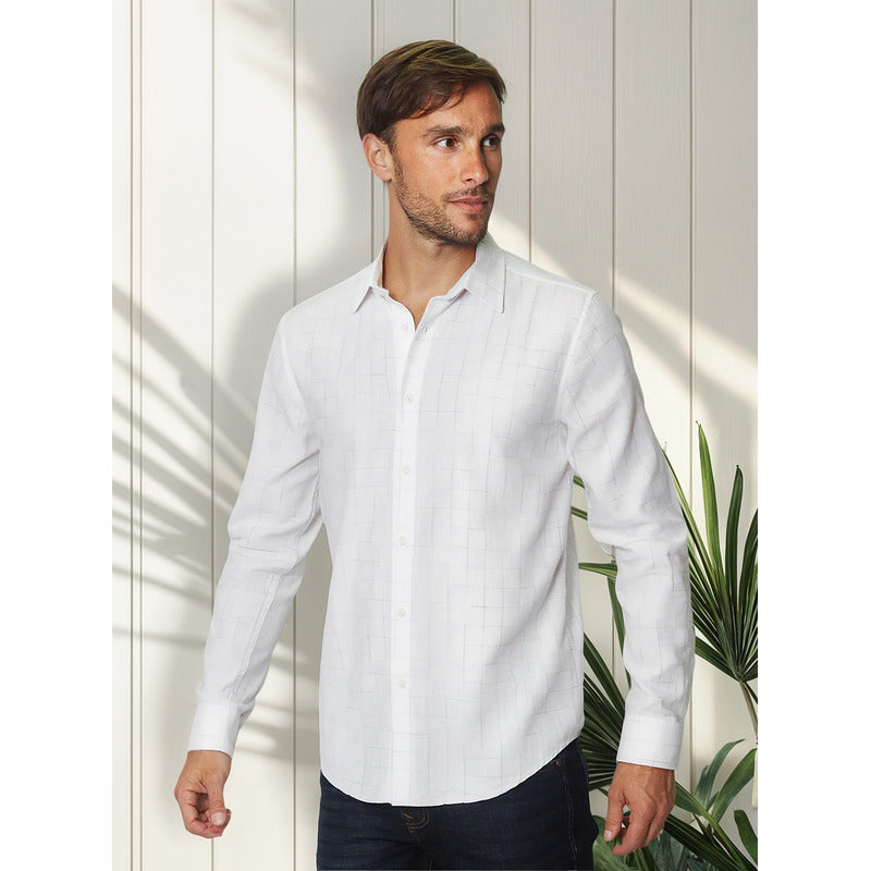 Camisa Para Hombre Manga Larga Regular Fit Marca Bobois®