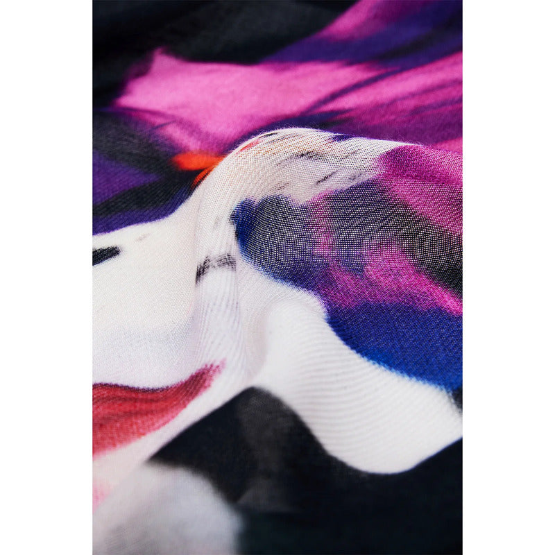 Chalina Ligera Suave Casual Para Mujer Marca Desigual® Multicolor 25wawa23/2000 Unitalla