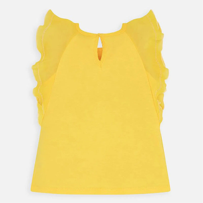 Blusa Ligera Casual De Niña Mod.3014 Marca Mayoral® Amarillo Lisa 4 Años