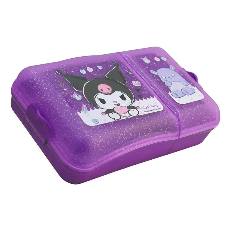 Lonchera Escolar Infantil Con 2 Divisiones Diseños Animados