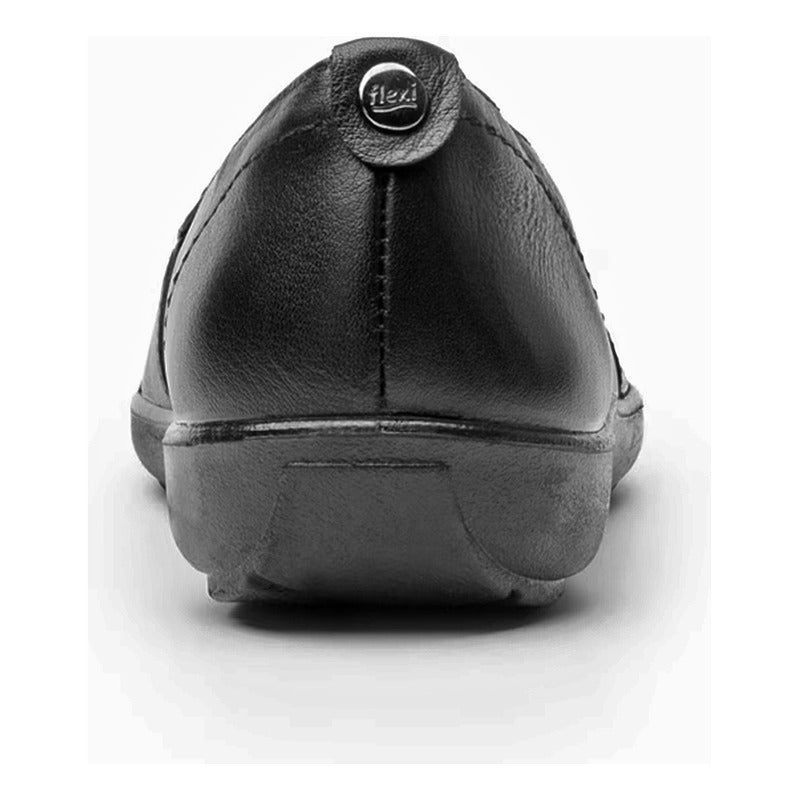 Zapato Plano Para Dama Mod.101905 Marca Flexi® Negro Lisa 24.5 Mx