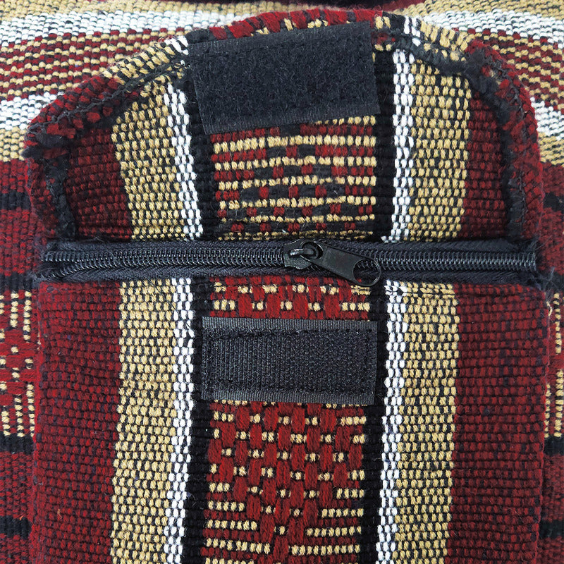 Mochila Artesanal Tejida Tipo Morral Con Bolsillo Frontal 10kg