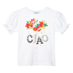 Playera Casual Para Niña Mod.3004 Marca Mayoral® Blanco Frutas 7 Lisa