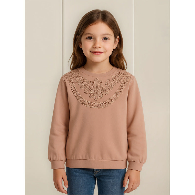 Sueter De Niña Mod.7492 Rosado Marca Mayoral® Rosado Liso 12 Años