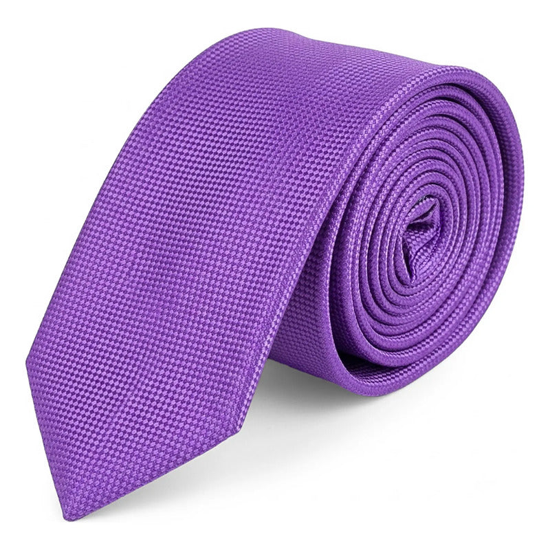 Corbata Elegante Para Hombre Eventos Y Negocios Marca Cotu® Morado Texturizado 160 Cm