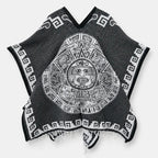 Jorongo Gaban Artesanal Mexicano Colores Calendario Negro Calendario Xg