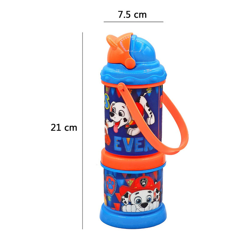 Botella De Agua Con Compartimento Diseño Infantil