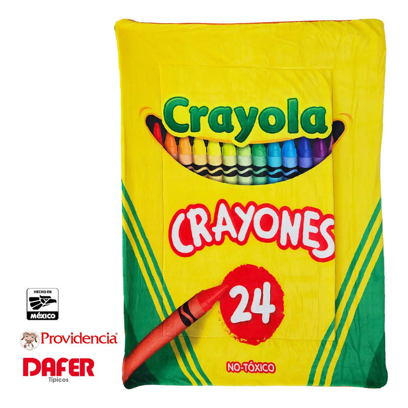 Cobertor Borrega Individual 1.50m X 2.00m Marca Providencia® Crayola 1 Kg Multicolor