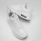 Tenis Urbano Escolar Para Hombre Mod.422404 Marca Flexi® Blanco Lisa 25.5 Mx