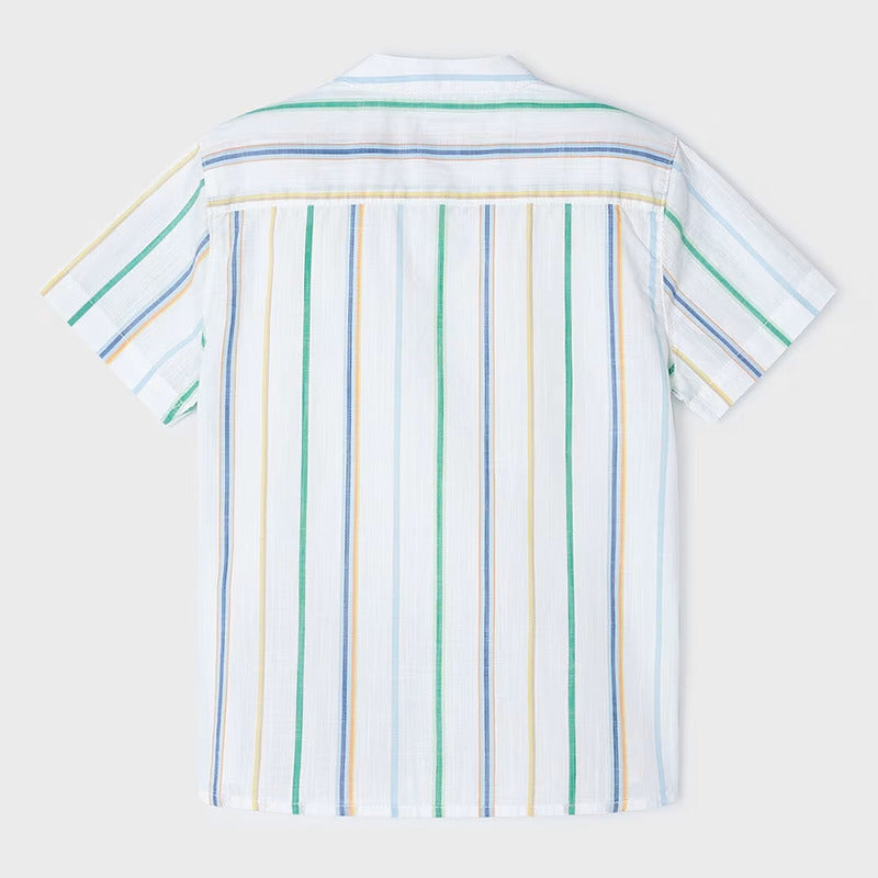 Camisa Cuello Mao Para Niño Mod.3115 Clorofila Mayoral® Clorofila Rayas 2 Años