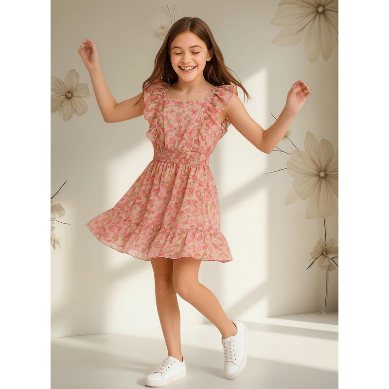 Vestido De Niña Mod.6447 Flamingo Marca Mayoral®