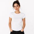 Blusa Básica Suave Casual Para Mujer Apx-0213 Marca Aspik® Blanco Lisa Ch