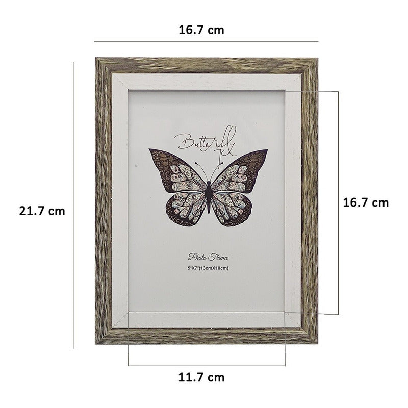 Portarretrato Con Marco Plástico-vidrio Para Mesa