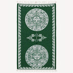 Jorongo Gaban Artesanal Mexicano Colores Calendario Verde Oscuro Calendario Xg