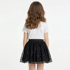 Falda Para Niña Con Lentejuelas Mod. 7971 Marca Mayoral® Negro Lentejuelas 18 Años