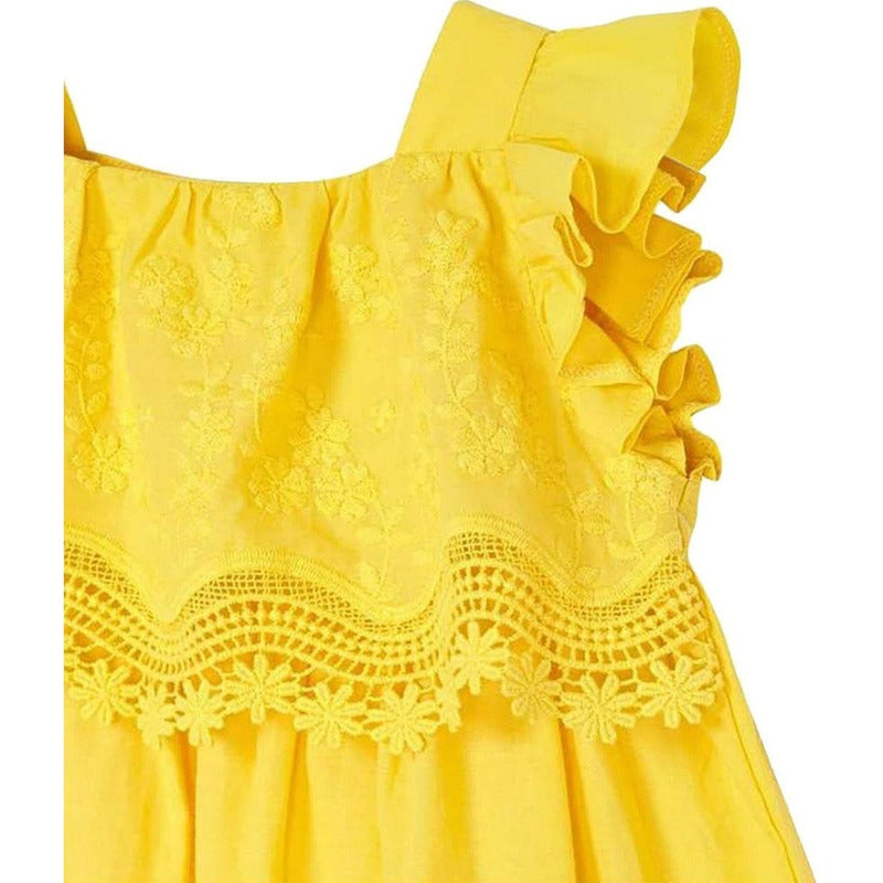 Vestido Bordado Para Niña Mod. 3952 Marca Mayoral ®