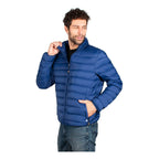 Chamarra De Pluma Ligera Packable Cw83-pol8666 Greenlander® Azul M Capitonado