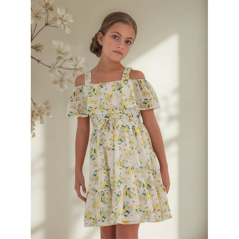 Vestido Floreado De Niña Mod.6913 Marca Mayoral®