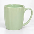 Taza De Cerámica Acanalada 370ml Estilo Nórdico Verde 1744-98 Acanalada
