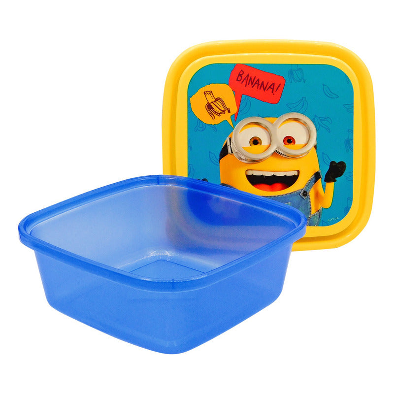 Recipiente Infantil Escolar Para Comida Diseños Varios
