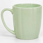 Taza De Cerámica Acanalada 370ml Estilo Nórdico Verde 1744-98 Acanalada