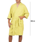 Bata De Baño Unisex Absorbente Unitalla Tela Suave Ligera