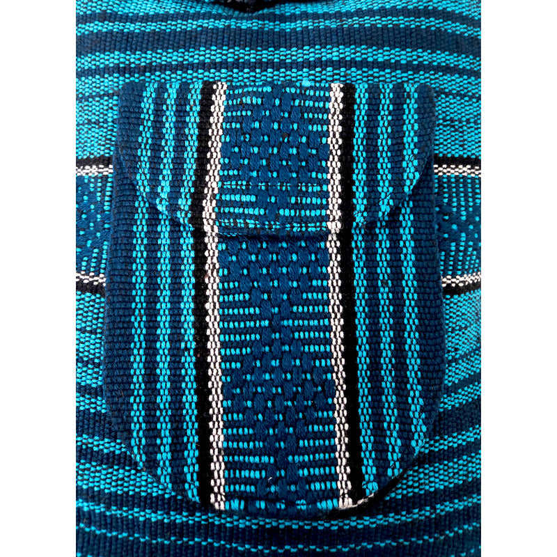 Mochila Artesanal Tejida Tipo Morral Con Bolsillo Frontal 10kg