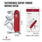 Navaja Super Tinker 1.4703 14 Funciones Marca Victorinox® Rojo