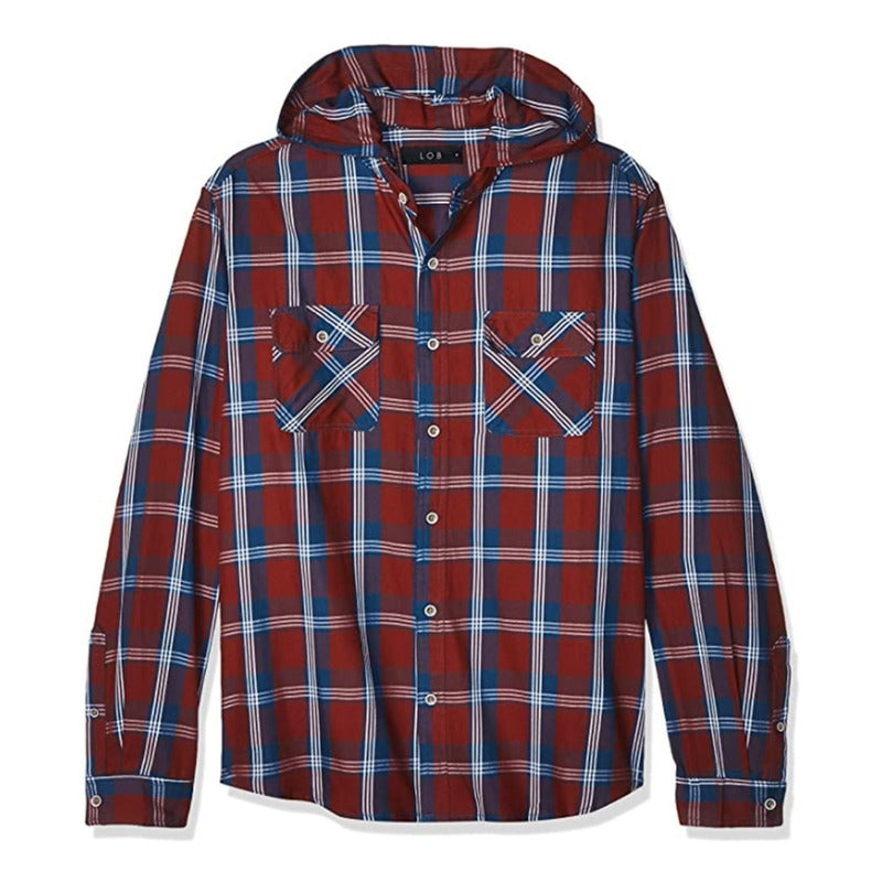 Camisa Casual Con Gorro Desmontable De Hombre Cccn1000 Lob®